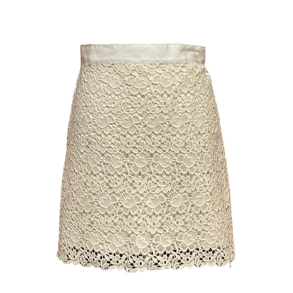 LOFT Dresses & Skirts - LOFT Lace Overlay Skirt - EUC